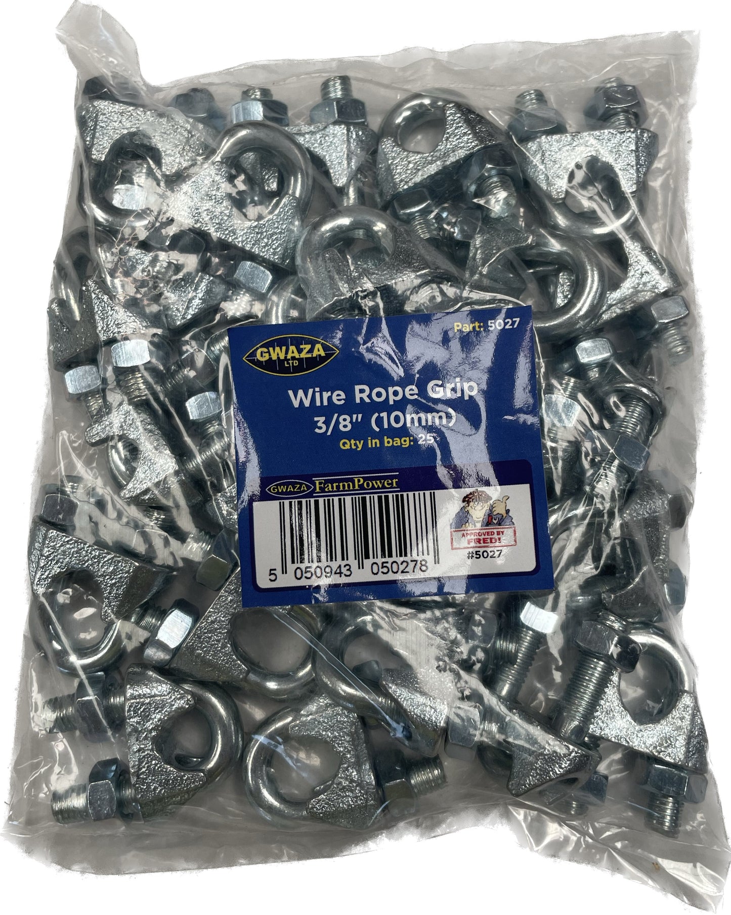 Wire Rope Grips 3/8 inch (10mm) (25 pcs)