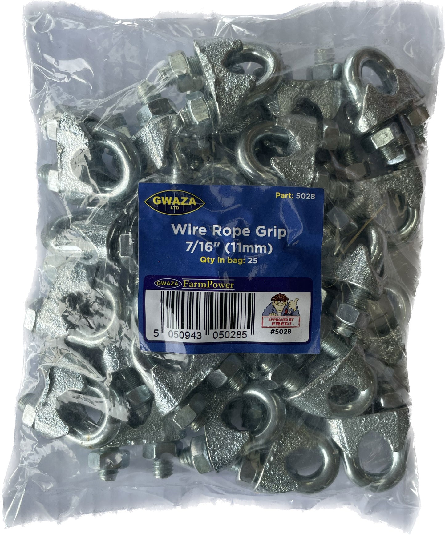 Wire Rope Grips 7/16 inch (11mm) (25 pcs)