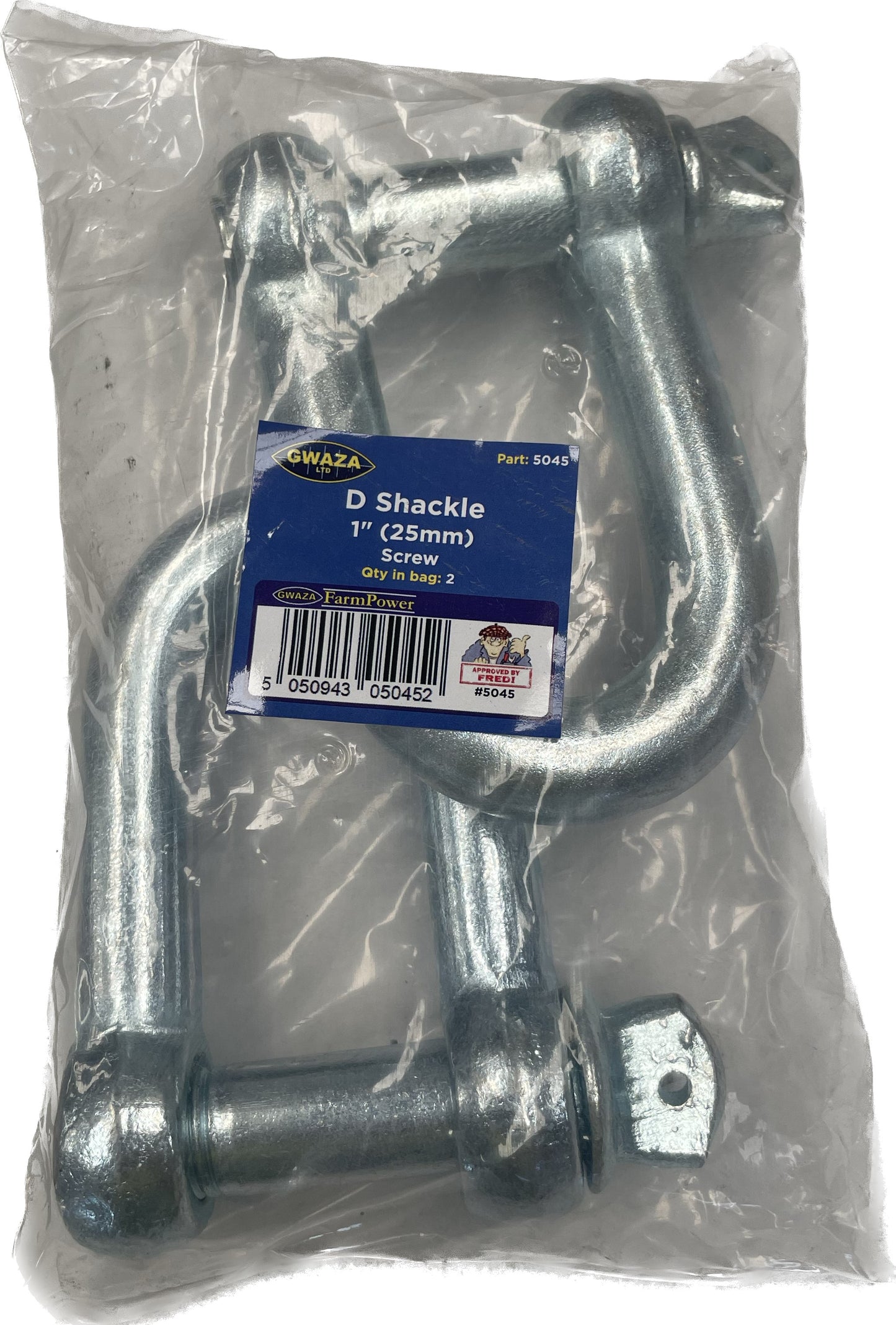 D Shackle 25mm (1") (2 pcs)